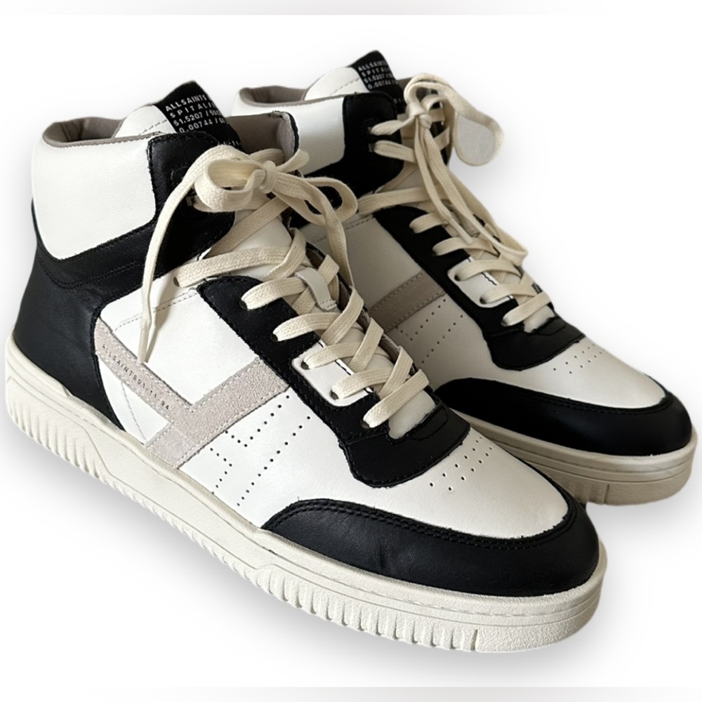 All Saints Pro Suede High Tops Black/White US 8